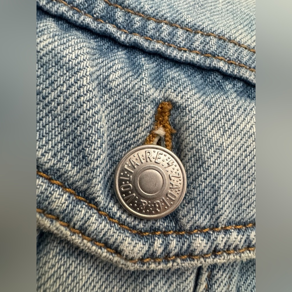 Zadig & Voltaire Kase Vignon Skull Embroidered Jean Jacket Small - Picture 8 of 15